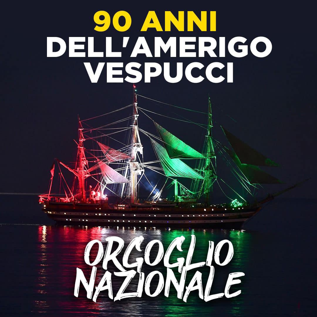 Oggi, l’Amerigo Vespucci compie 90 anni. Un’eccellenza tutta italiana che ci rende orgogliosi e onora la nostra Marina Militare.
Buon compleanno alla