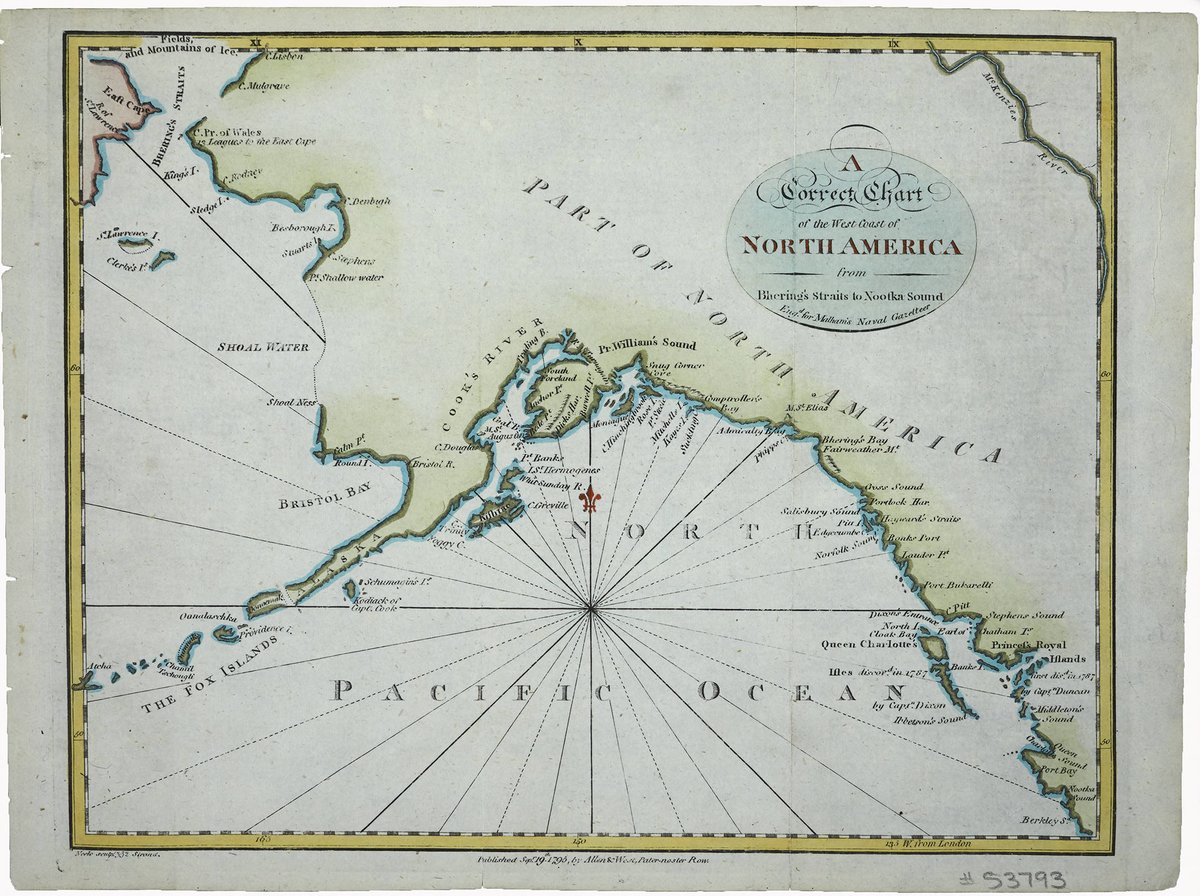 1795 Alaska shoreline map: the 