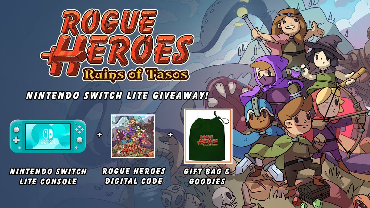 Arekkz Gaming (@arekkz) on Twitter photo Want to be in with a chance to win a Nintendo Switch Lite, a copy of Rogue Heroes Ruins of Tasos AND a goodie bag? We've teamed up with <a href="/Team17/">Team17</a> & <a href="/HelioCStudios/">Rogue Heroes / Heliocentric Studios</a> for this SPICY giveaway - click the link below and follow the instructions to enter ⚔
gleam.io/LLHwR/nintendo… Want to be in with a chance to win a Nintendo Switch Lite, a copy of Rogue Heroes Ruins of Tasos AND a goodie bag? We've teamed up with <a href="/Team17/">Team17</a> & <a href="/HelioCStudios/">Rogue Heroes / Heliocentric Studios</a> for this SPICY giveaway - click the link below and follow the instructions to enter ⚔
gleam.io/LLHwR/nintendo…