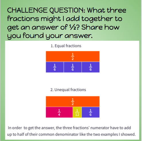 EdgemontDewit's tweet photo. Love that students are independently deciding to check their work using the virtual math manipulatives introduced to them at the beginning of our fractions unit! https://t.co/XnknKm4k1q