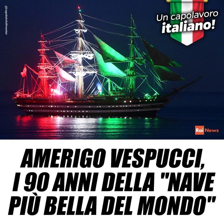 #Salvini: Uno dei simboli del nostro Paese all’estero, l’Amerigo Vespucci compie 90 anni! L’unità più antica della Marina Militare ha percorso più di 800mila miglia. Auguri a quella che è stata definita “la nave… https://t.co/XMar8ywchT
https://t.co/L9lb0h7Sd1 https://t.co/oHCozzWX8T