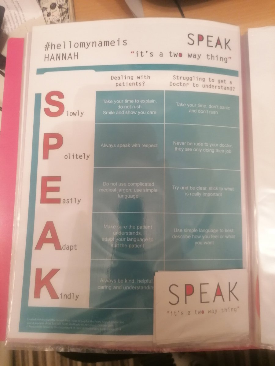 #SPEAK taking pride of place in my portfolio, one of the many building blocks to have got me to this point. Some bigger than others, SPEAK being a huge one! #SPEAKitsatwowaything