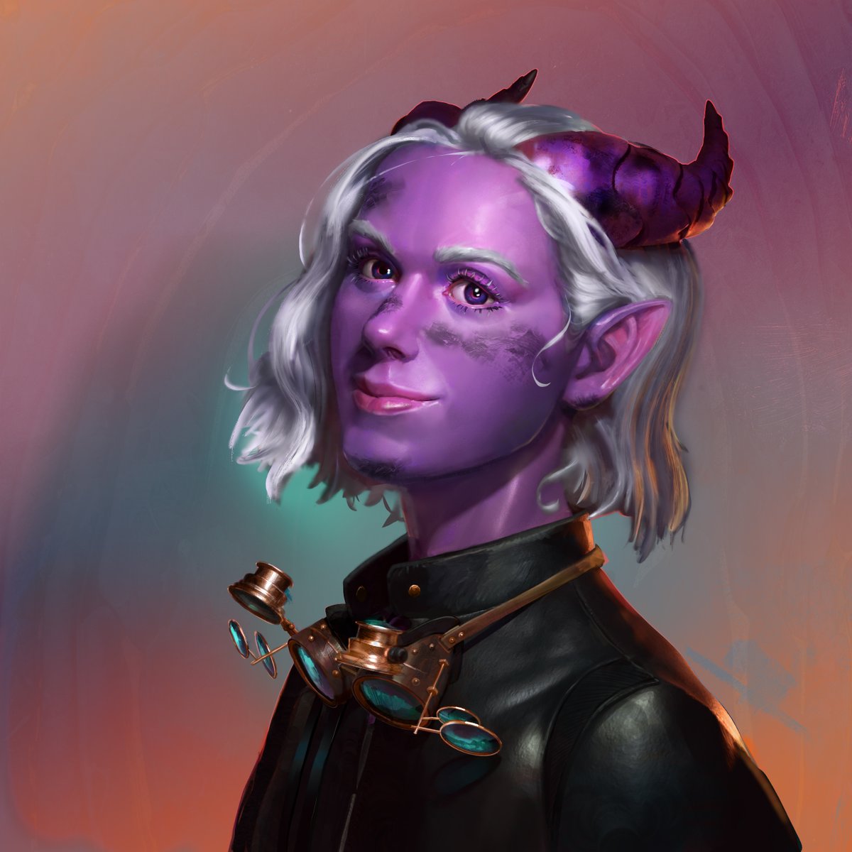 TenguTalks's tweet image. So this one time @ajmartinsson described my #DnD artificer as @kiernanshipka but a tiefling. This has been realized. #dnd5e #DnDcharacter