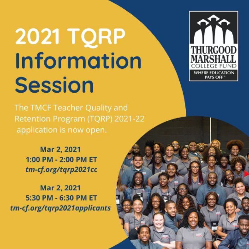 Do you know of any amazing students who are education majors at a HBCU? 

Pass the word for them to apply to TQRP! 🙏🏽