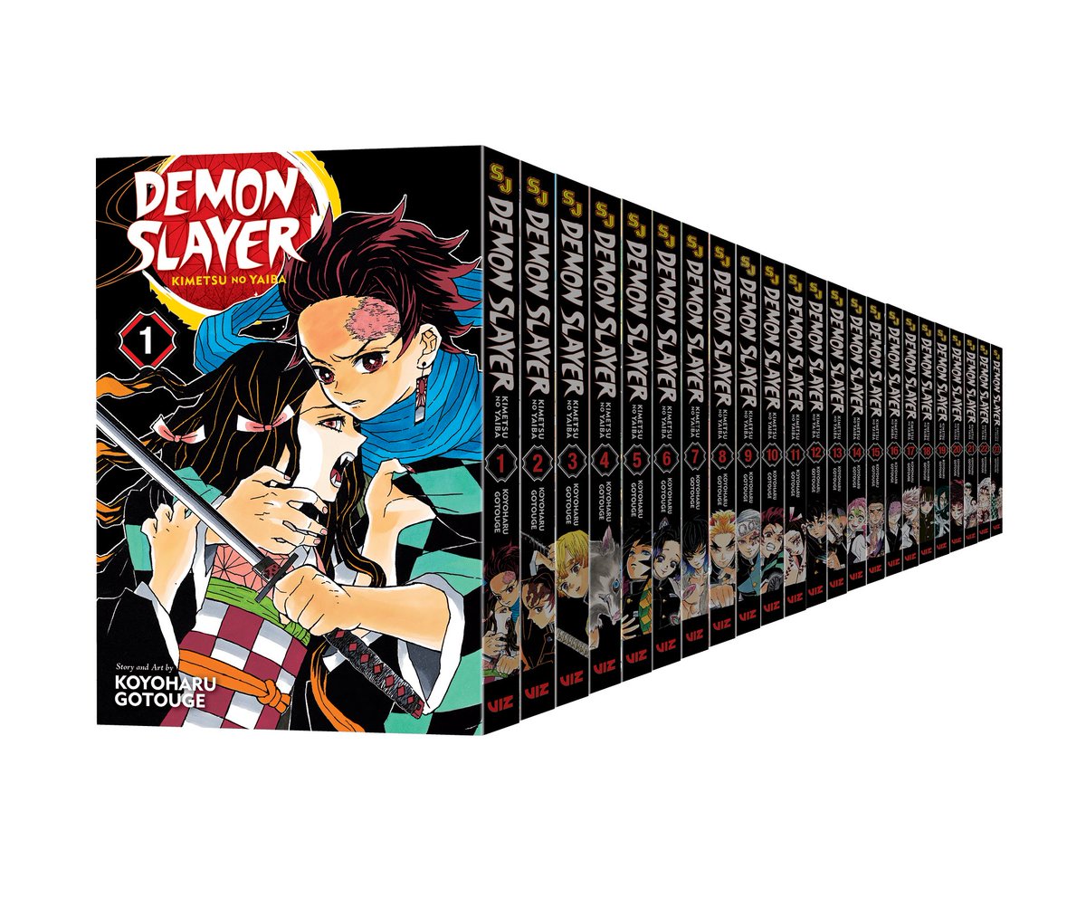 VIZ on Twitter: &quot;Announcement: Demon Slayer Complete Box Set drops Fall  2021! Relive Tanjiro and Nezuko's epic journey, which includes all 23  volumes of the series, plus exclusive bonus gifts!… https://t.co/T6AWWKJP78&quot;