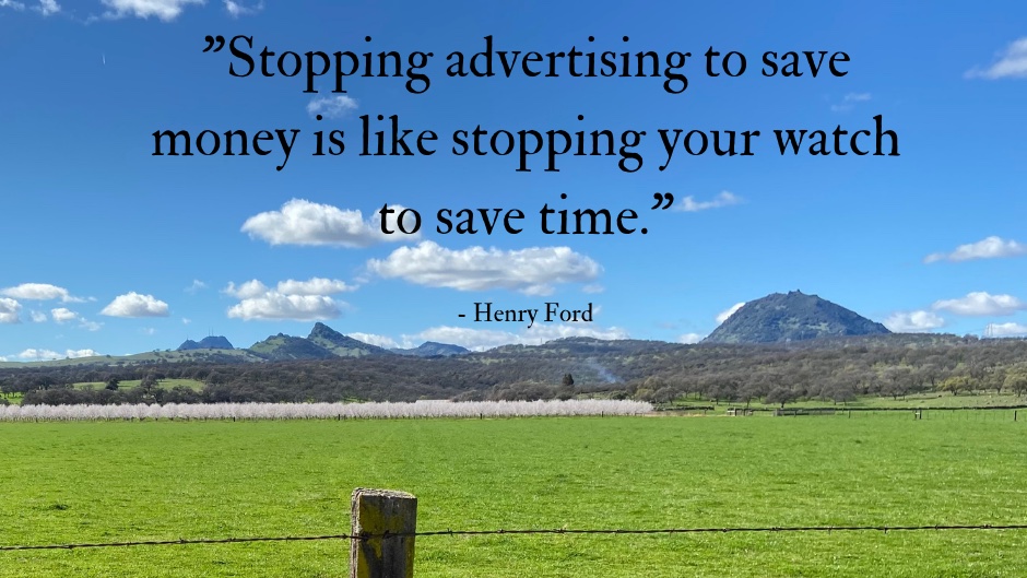 Never sacrifice your marketing budget; it's vital to the success of your business!