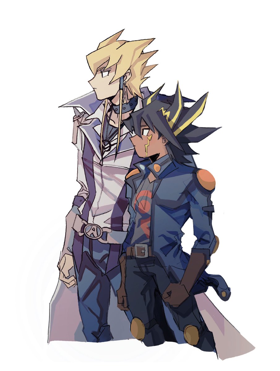 judgedarts's tweet image. jack and yusei in 2 styles >_< #ygo
