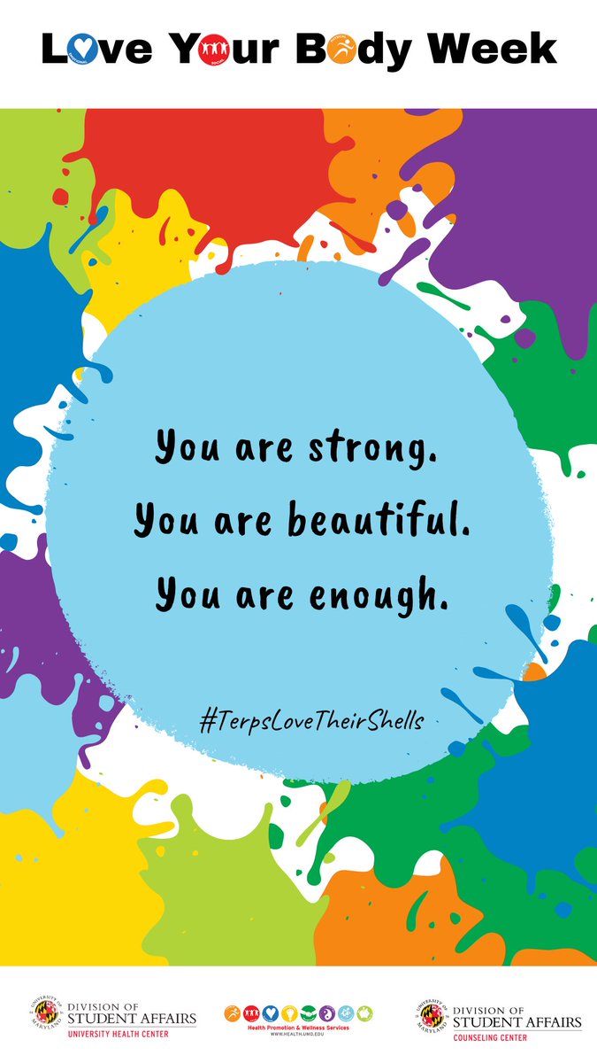 UMDGSL's tweet photo. Happy Monday Grad Terps! 💜 #bodypositivityweek #loveyourself #mondaymotivation https://t.co/HXdFDzBuQl
