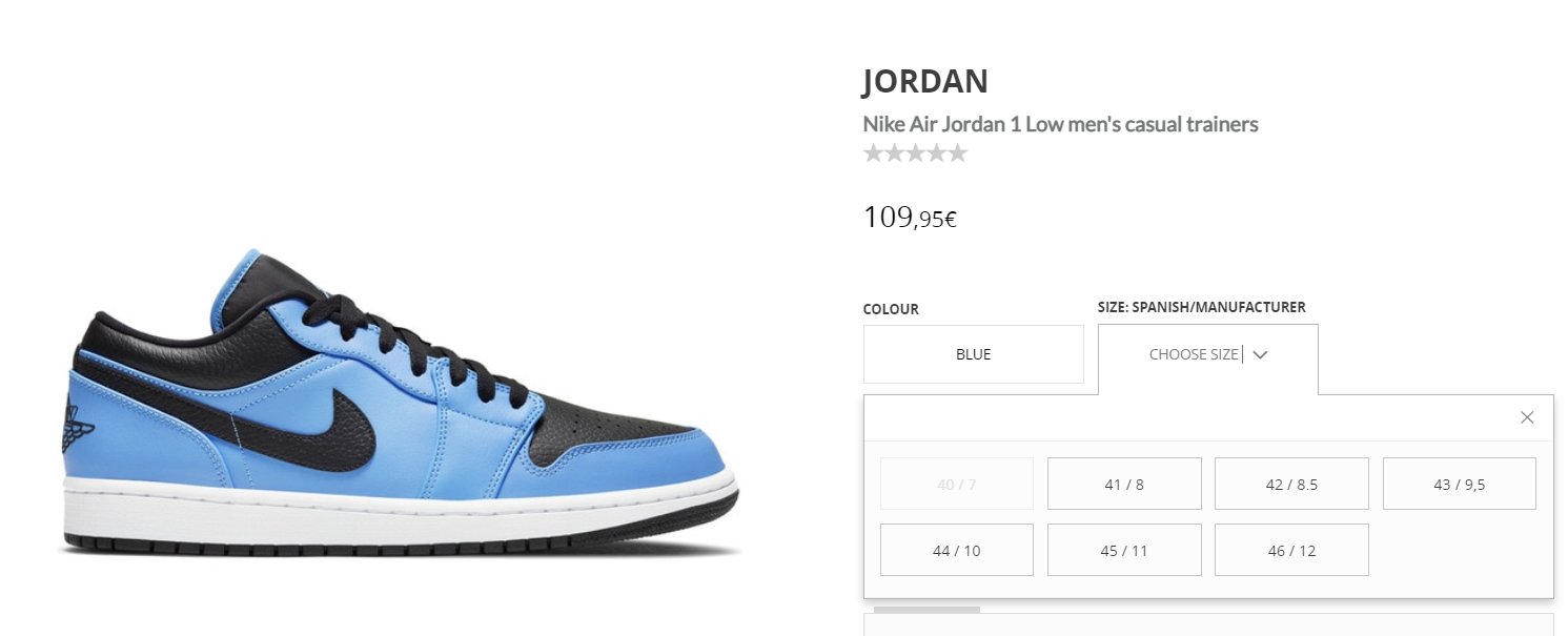 volumen Ordenador portátil Oh querido MoreSneakers.com on Twitter: "AD : Air Jordan 1 Low 'University Blue/Black'  now live on El Corte Ingles =&gt;https://t.co/IvpYbfIPso  https://t.co/jHjlJNG4eb" / Twitter