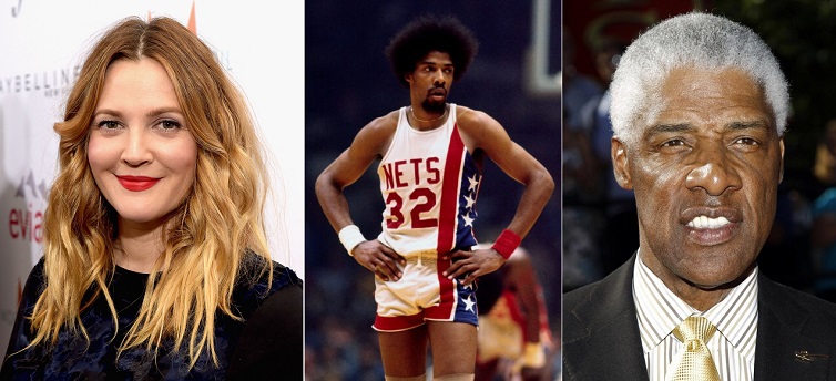   HAPPY BIRTHDAY  Drew Barrymore  and  (the legend) Julius Erving 