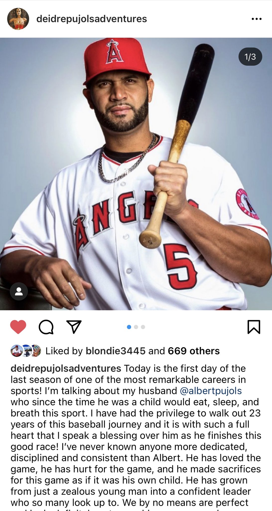 [情報] Albert Pujols 將於今年球季結束後退休