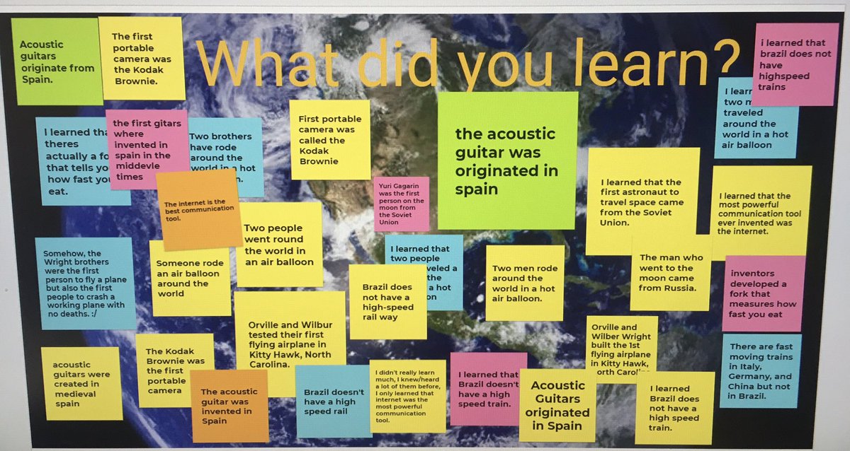 Our #MindGamesMondays are always fun with @natgeo quizzes!! #virtuallearning  #WatchUsSoar #funfacts #Jamboard