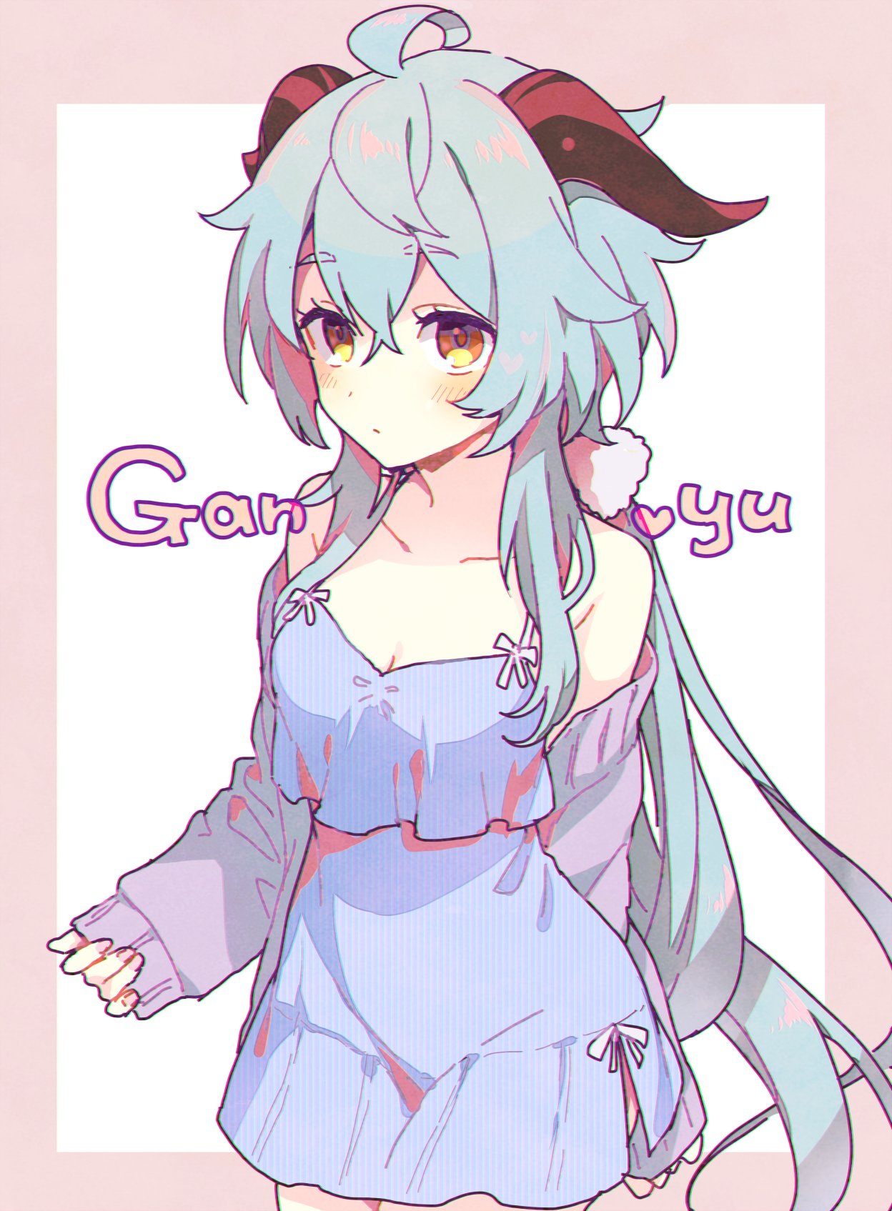 Memeno 部屋着甘雨ちゃん 原神イラスト Genshinimpact T Co Liu5zirta2 Twitter