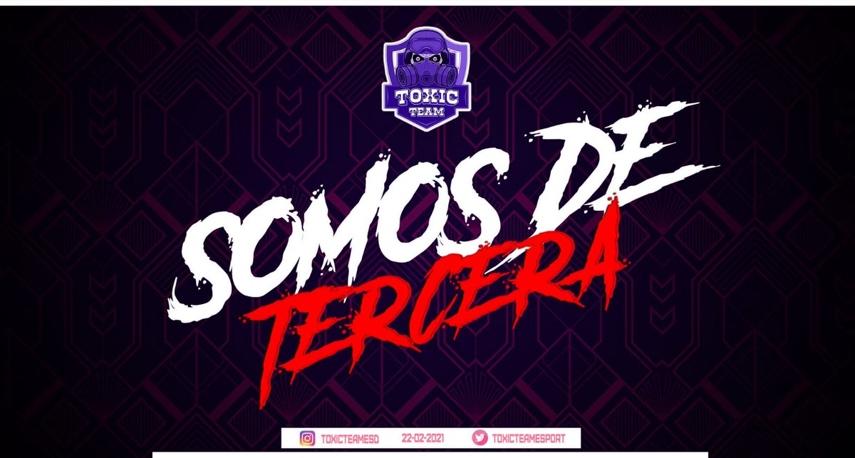 [#ToxicEsDeTercera]☣ 
Por tercera vez consecutiva logramos un ascenso, son ya 3/3 y este con más ilusión que los anteriores.

Y los ascensos son bonitos pero mucho más bonitos son cuando se forja un grupo con tan buen rollo como el que tenemos nosotros.

#TóxicosPorSiempre💜
