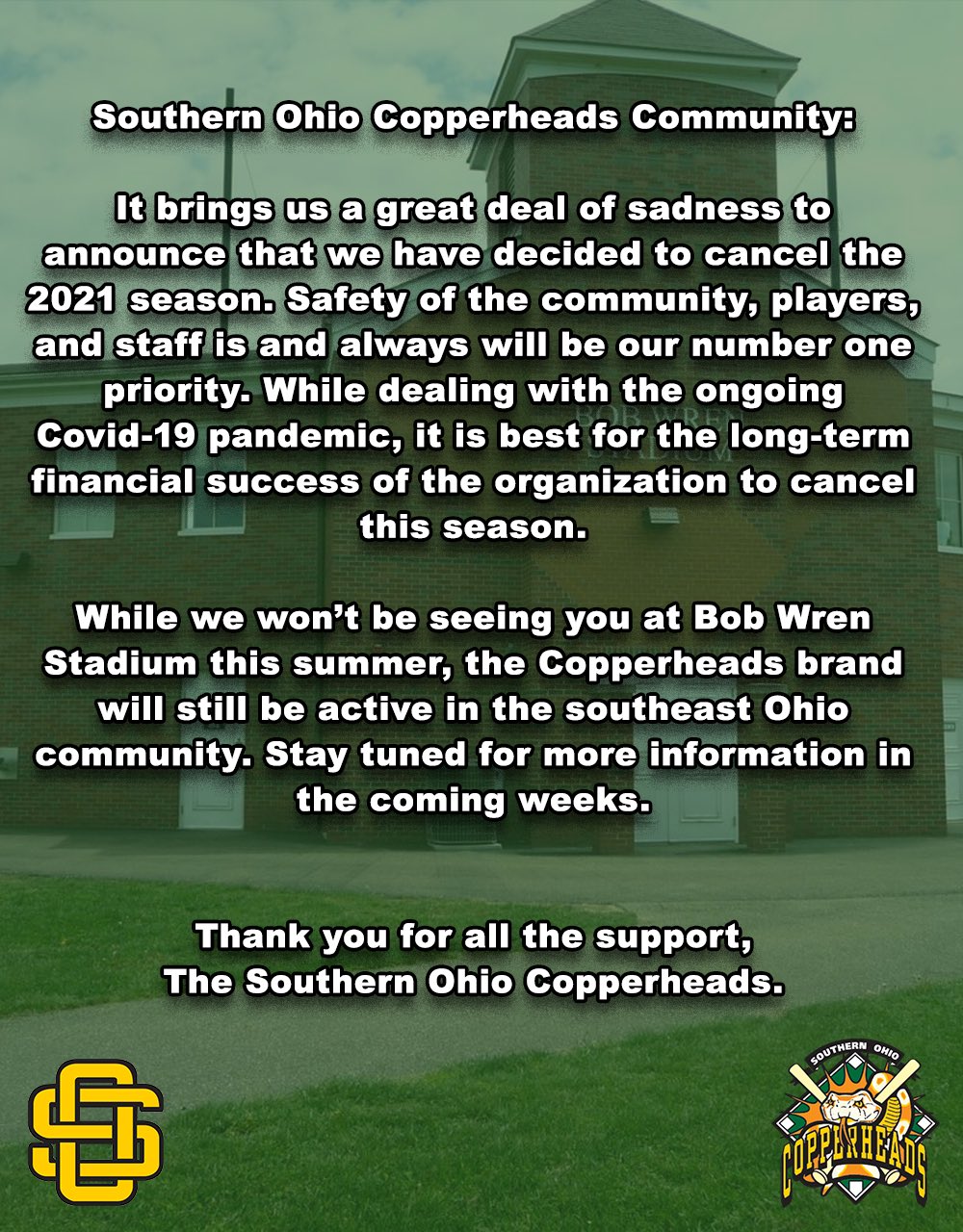 Southern Ohio Copperheads 2022 Schedule Southern Ohio Copperheads (@Copperheads) / Twitter