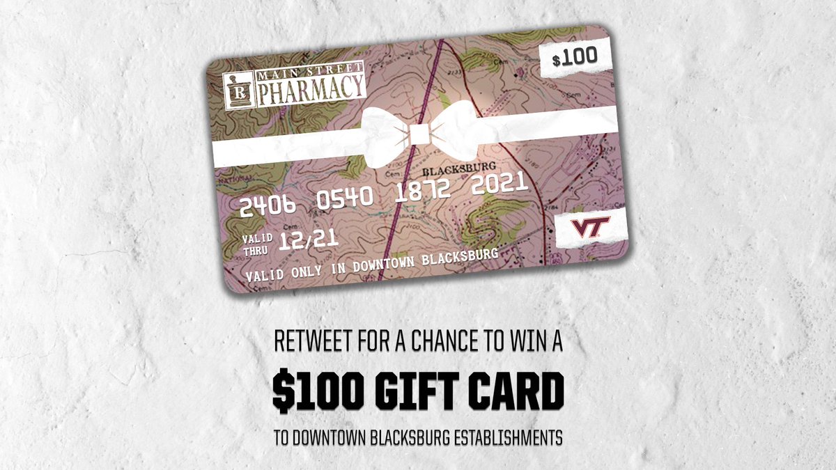 RT this for a chance to win a $100 gift card to local establishments 🙌

(» @mainstreetpharm)