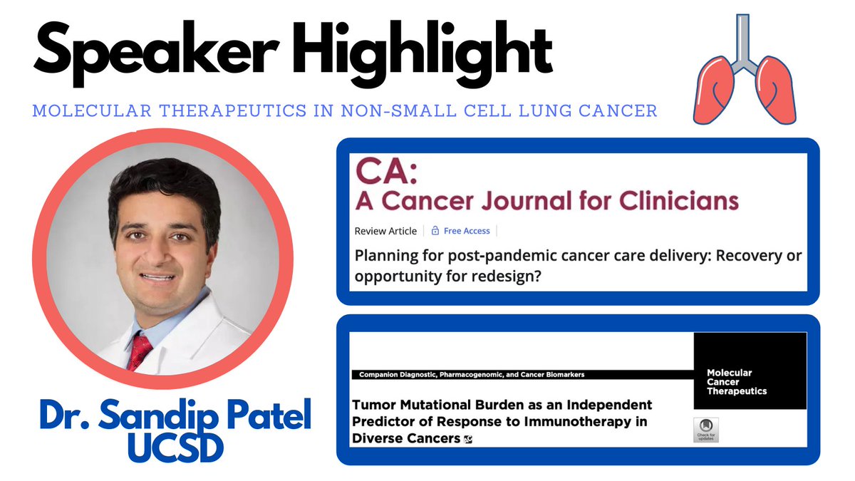 Binaytara (@binaytara) on Twitter photo Dr. Sandip Patel <a href="/PatelOncology/">Sandip Patel MD FASCO</a> will be speaking this weekend at BTF's lung cancer conference! Make sure to register for the conference here: bit.ly/3aJEQ4L
Also, take a look at some work he has contributed to:
1. pubmed.ncbi.nlm.nih.gov/32997807/
2. mct.aacrjournals.org/content/16/11/… Dr. Sandip Patel <a href="/PatelOncology/">Sandip Patel MD FASCO</a> will be speaking this weekend at BTF's lung cancer conference! Make sure to register for the conference here: bit.ly/3aJEQ4L
Also, take a look at some work he has contributed to:
1. pubmed.ncbi.nlm.nih.gov/32997807/
2. mct.aacrjournals.org/content/16/11/…