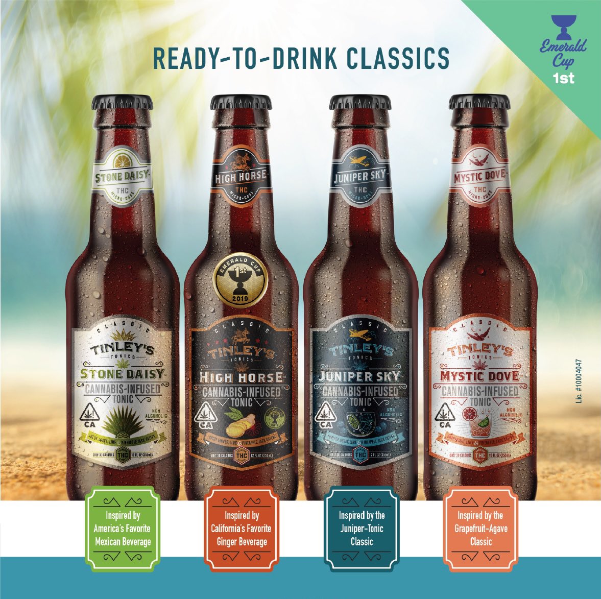 Tinley’s #nonalcoholic #microdose classics, now available from Mars HQ Distro @weareyourhq Call your rep for weekly delivery #pineapplejack #sativa #vegan #glutenfree #kosher 30 calories #emeraldtriangle-sourced, 4 delicious flavors