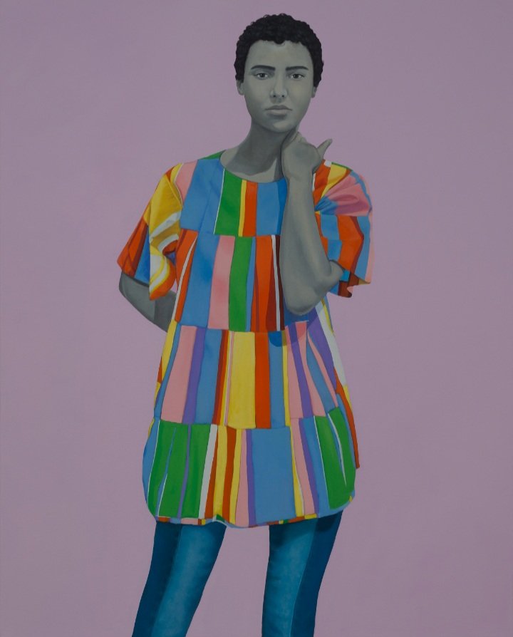DMGProjectsLtd's tweet image. AMY SHERALD #amysherald #portraitist #americanpainting #simplifiedrealism #contemporaryartist #blackartist #blackhistorymonth2021