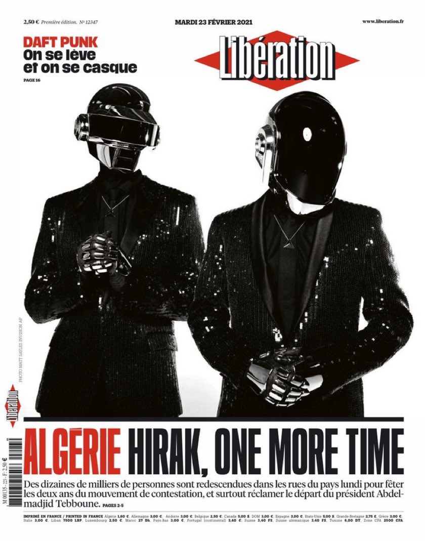 “On se lève et on se casque”
<a href="/libe/">Libération</a> #DaftPunkForever 🤍