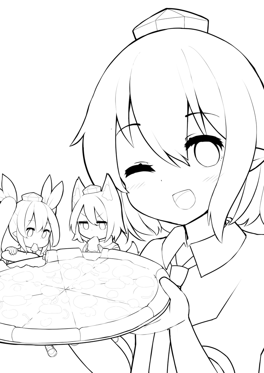 線画リアンハムスター 