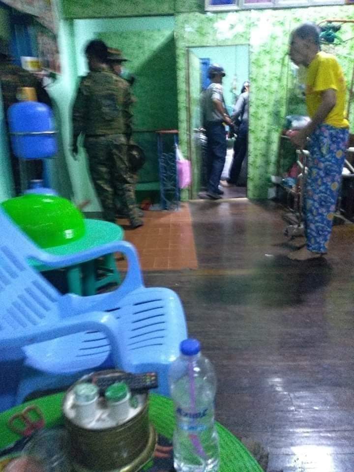 If they ( the military) couldn't find the person they want, they just mob in to the bed rooms and took family members at mid night.
#WhatsHappeninglnMyanmar 
#22222Revolution