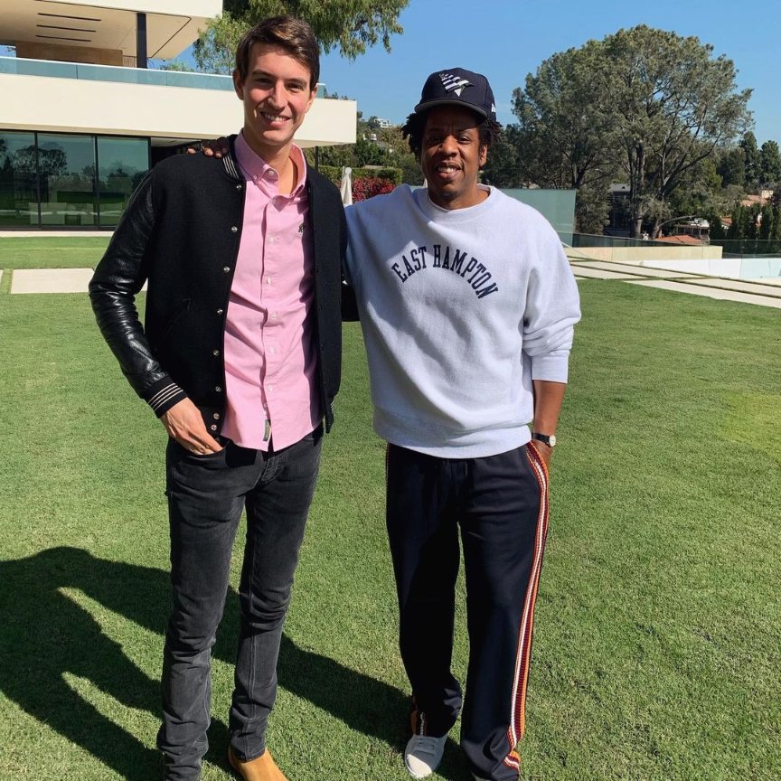 JAY-Z Daily on X: .@alexarnault, the son of LVMH's founder, Bernard Arnault  shares a photo from visit to JAY-Z's house in Bel-Air   / X