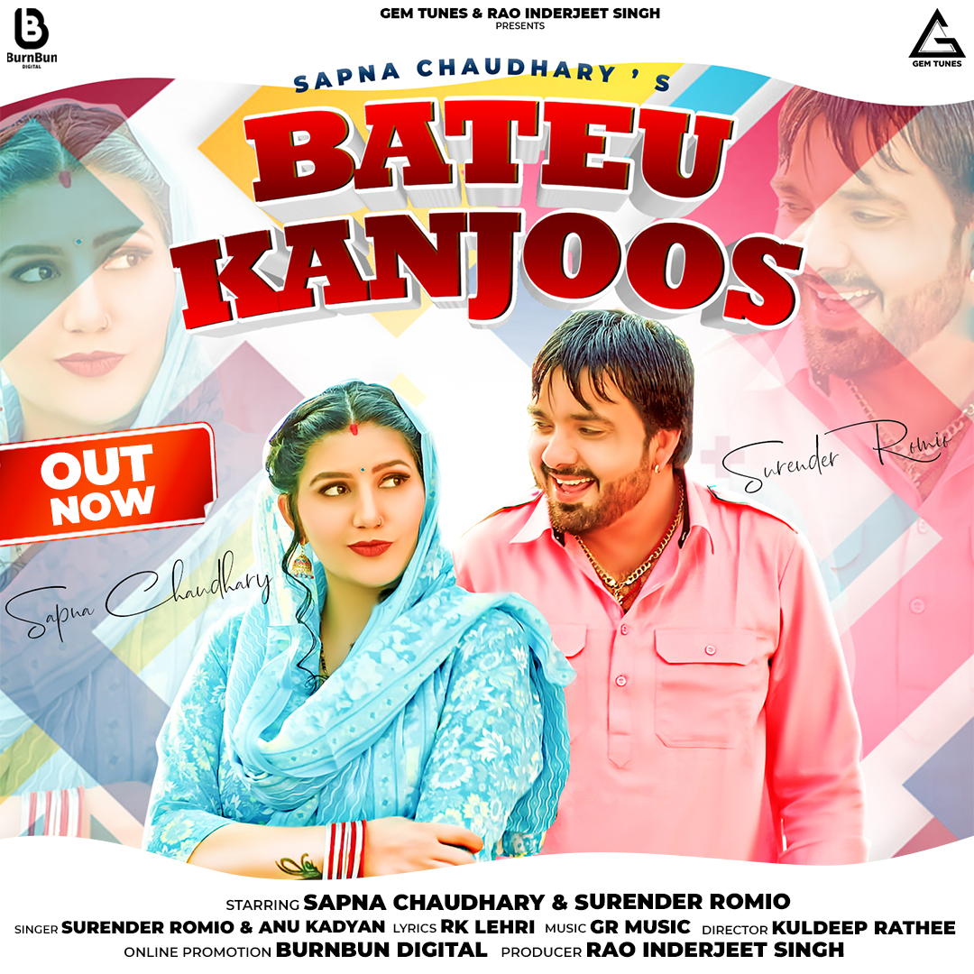 GemTunes's tweet photo. https://t.co/VstioJpa0L
https://t.co/VstioJpa0L
Bateu Kanjoos Official Video Out Now🔥🔥

Starring : Sapna Chaudhary &amp; Surender Romio
Produced By : Rao Inderjeet Singh
Online Promotion : @BurnBunDigital 
Copyrights : Gem Tunes
Keep Share And Support 🙏 https://t.co/CAhPzZWBfJ