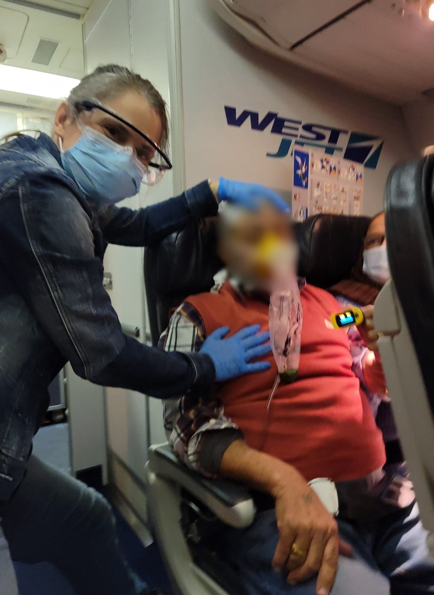 marimegha1's tweet photo. I experienced some extraordinary humanity on @westjet flight 441 from Toronto to Edmonton. A man had a severe attack 3 hours into the flight and the incredible cabin crew along with passenger Dr Lyn Sonnenberg gave outstanding medical help to save his life. Amazing @UofADevPeds https://t.co/XQnupZrQnS