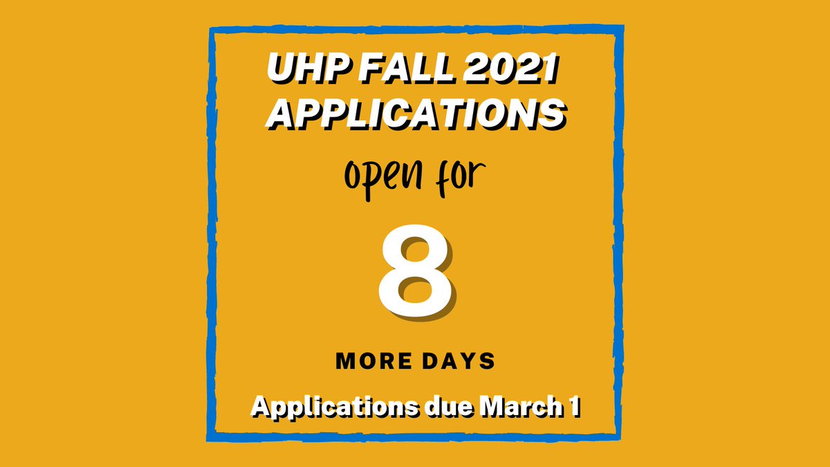 The deadline to apply for the University Honors Program is fast approaching. Are you a first-year or transfer student with a cumulative GPA of 3.5 or higher? 

Visit our website csulb.edu/honors to apply. The deadline to submit your application is March 1!

#CSULBHonors