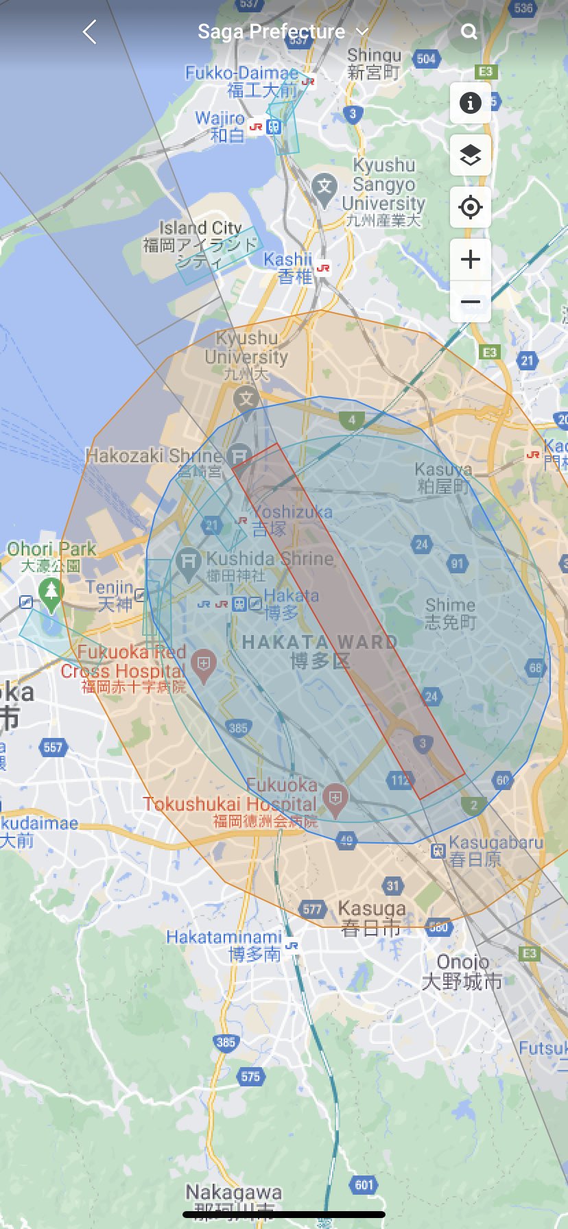 ট ইট র ジトメ Djiのdji Fly ドローン制御ソフト は非常に優秀で飛行禁止や制限区域 人口密集地域などを事細かくgpsと連動して教えてくれます これを見ると空港の近くは飛べないということが分かりますね ドローンも飛行ロックがかかり飛べません Https T