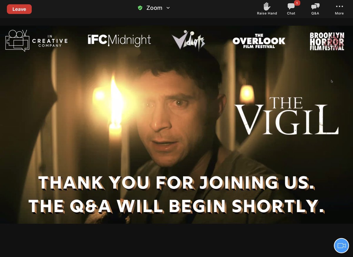 jee00's tweet photo. @theincreativeco @IFCMidnight @BoulderLight #AngryAdamProductions #KeithThomas #RaphaelMargules @randomayhem #LynnCohen @MenasheLustig @MickGarrisPM Virtual screening and Q&A of #TheVigil #MovieMonday #WFHTheater #OpensFebruary26 https://t.co/wBQi2TIhwa