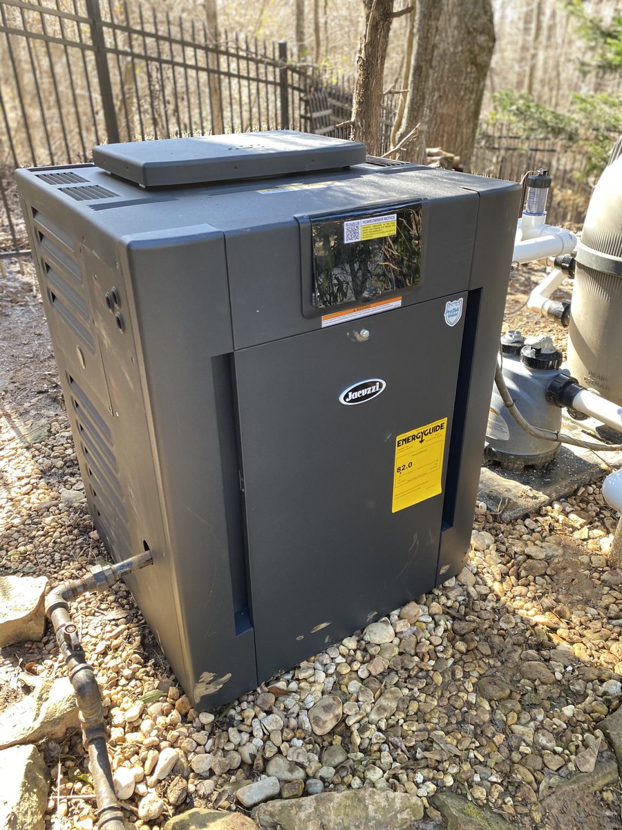 When installing any new heater a sacrificial zinc anode is a must to protect the equipment for electrolysis damage from the salt systems. Thanks again ⁦<a href="/JacuzziOfficial/">JacuzziOfficial</a>⁩ for the great warranty and manufacturing a zinc anode in your new heaters🤙👍. #POOLCAREANDREPAIRS INC.