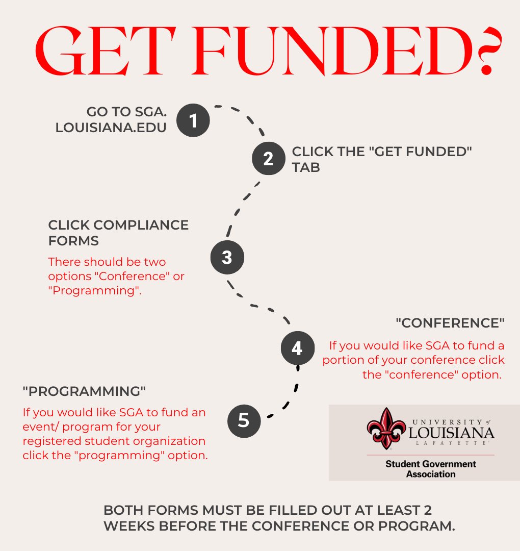 Are you looking to get funded to go to a conference? Is your organization in need of funds for an event? Follow these steps on our website to learn more about how we can help you!🤟