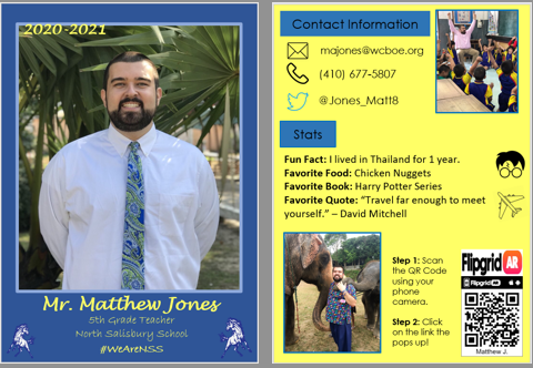 Learning an innovative way to introduce myself to future classes! Using the Baseball Card is a unique and efficient way to share information with parents and students. <a href="/GustafsonBrad/">Dr. Brad Gustafson</a> <a href="/Seidelschool/">Seidel School of Education</a> #TheJonesZone