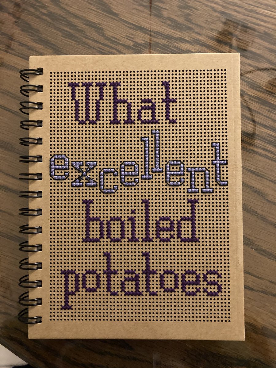 Just got the best cross-stitched journal from my sister <a href="/epetey14/">Elizabeth Peterson</a>! <a href="/helloreilly/">reilly kate</a> I think you might appreciate it