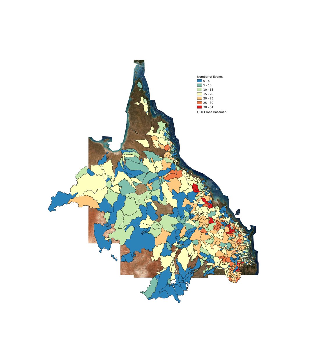 Data science is changing the way we do hydrology and hydraulic modelling.  We love these visuals our data scientist Rob Wall put together to visualize flood events across QLD since 2005.  #datavisualization #datascience #seaborn #Python #dataviz #flooding
