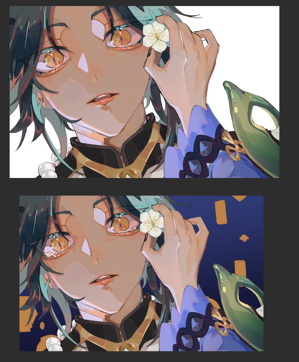 progress shots//
this was my (very experimental) entry for genshin's sea of lights contest!! check it out here 🥺https://t.co/b6tJoByh5I

KINDA LAST MINUTE BUT THAT IS OK.. HAHAHA..HA 