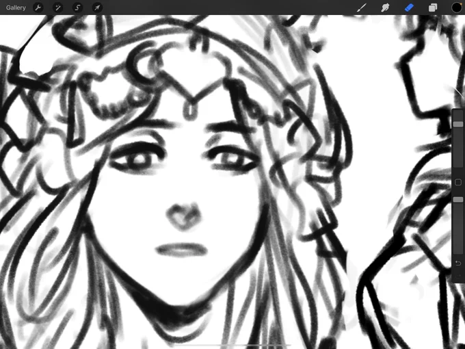 Im finally drawing Rhea. If you wanna see the full post you can consider being a patron ?? 