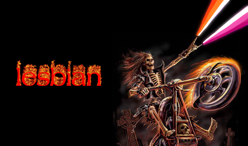 revised lesbian pride flag 
its absolutely vital for you to mentally visualize the beast and the harlot by avenged sevenfold playing when you look at this