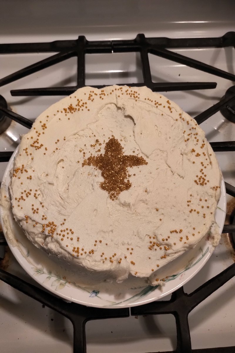 scouterjulie's tweet photo. What do you cook with the troop on Founder's day?  A birthday cake of course. Scratch vanilla cake with buttercream icing. @scoutscanada, #scoutsdostuff https://t.co/83zn7amXcf