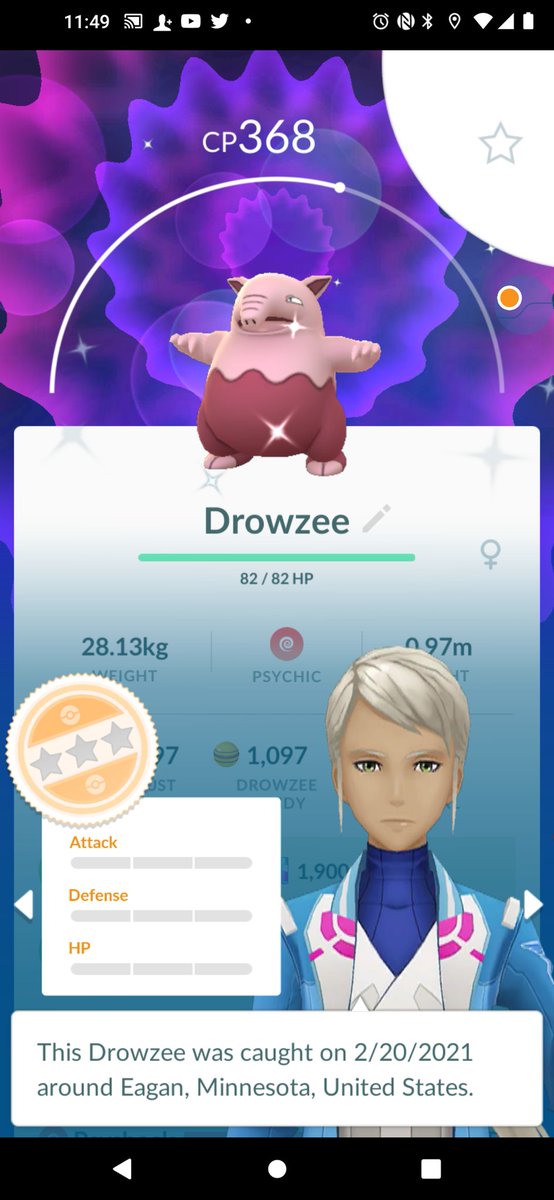 jesaqua's tweet image. My greatest catch from Kanto Fest. Still never had a shundo to this day so I am so very happy about this one 😃 
#PokemonGOTour #KantoTour #shanundo #pokemongo #Pokemon25 #pokemon