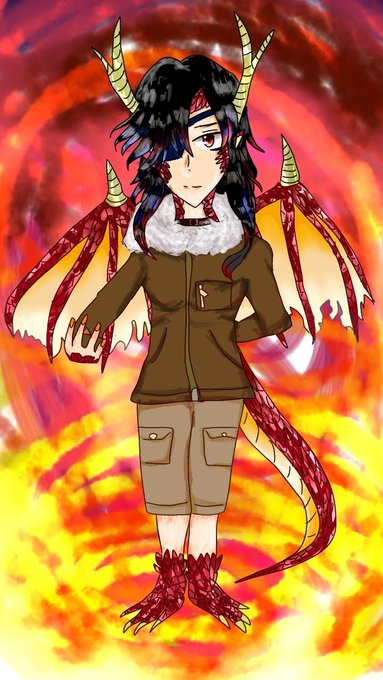 キャラ被りデザインゲーム 黒髪赤目のtwitterイラスト検索結果