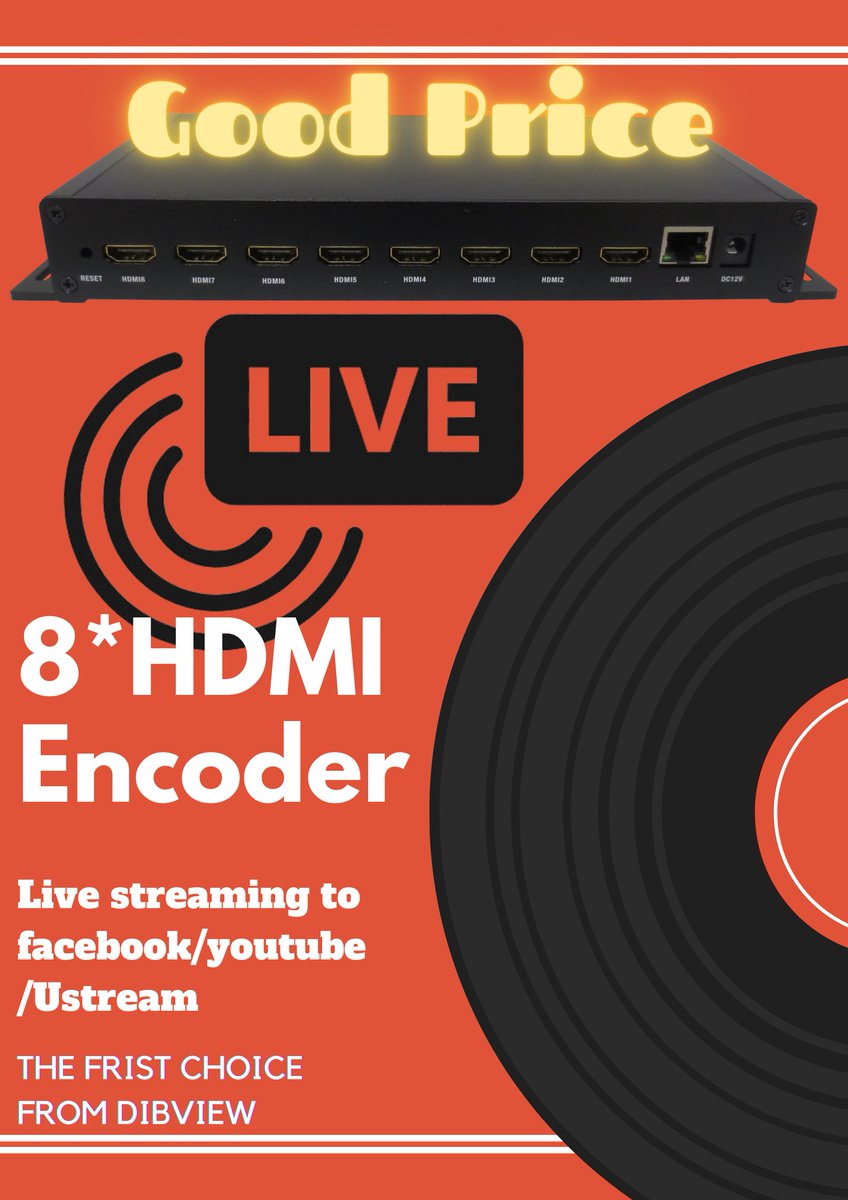 Our HD H.264 eight channel HDMI IPTV Streaming Encoder supports HD/SD audio and video collecting by using 8 Channel HD HDMI input. There multi-view broadcast streams to deliver more impactful and unique content to viewers.