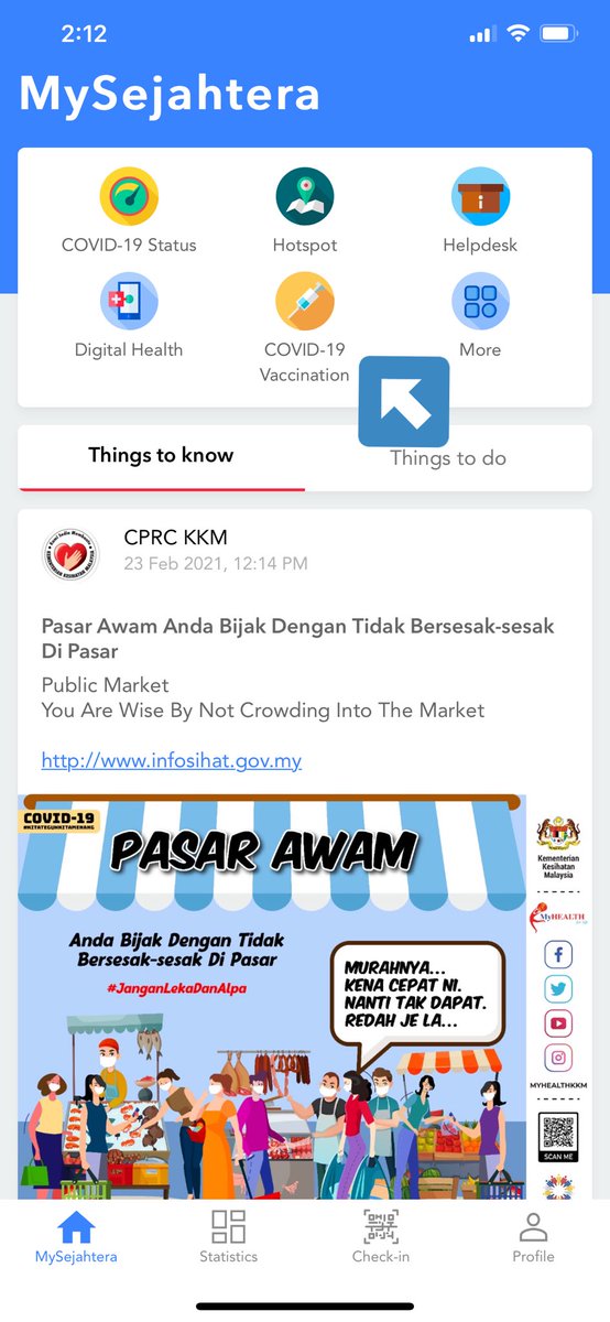 AdhubM's tweet photo. Vaccine dah boleh apply melalui aplikasi MySejahtera ye 

p/s; untuk pengguna iOS sahaja yang boleh buat masa ini

❗️Jangan lupa update apps dahulu/uninstall then install balik MySejahtera

RT to share info https://t.co/8zr34RhTqF