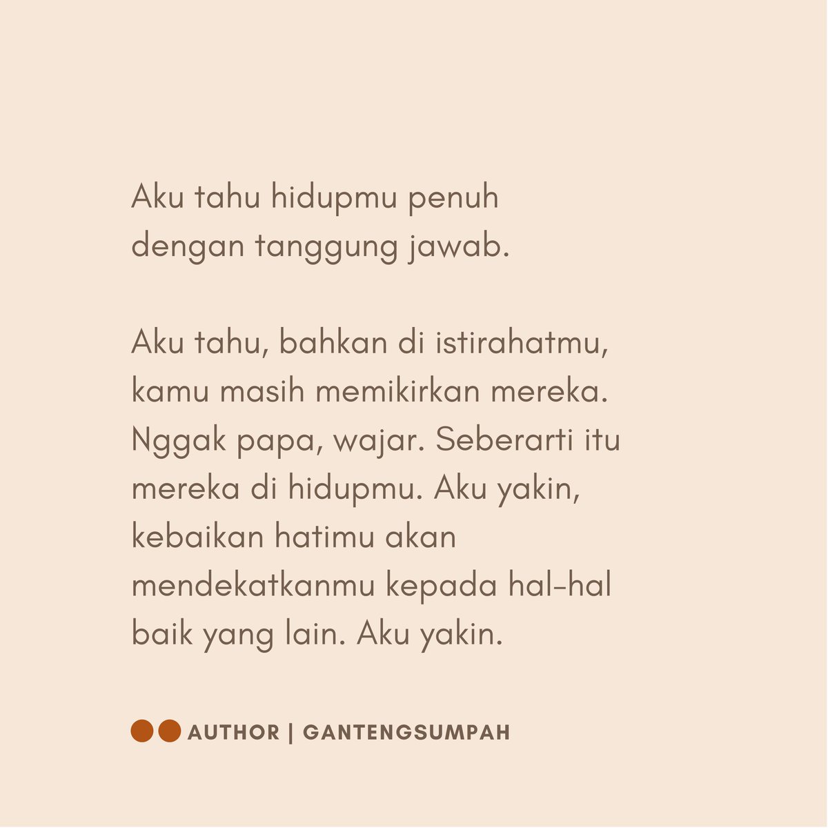gantengsumpah's tweet photo. Untukmu yang sedang berjuang, demi orang yang kamu sayangi. https://t.co/KYZD84tIVn