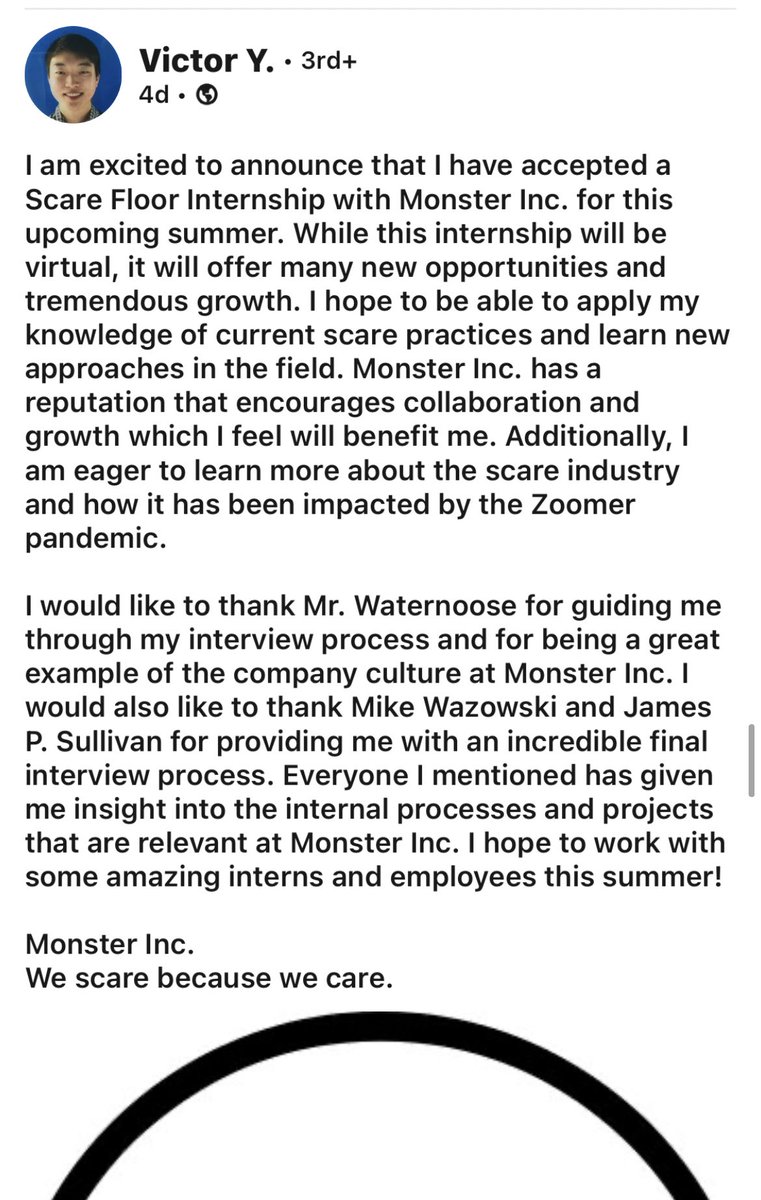 nickbettuzzi's tweet photo. was talking with a friend about how scary linkedin can seem and then this came up on my linkedin news feed https://t.co/7dnm9JQ8jk