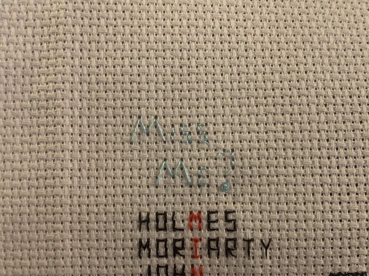 altomumma's tweet image. Part 27: another little ‘miss me?’ which makes 3 in total  #crossstitch #epicproject