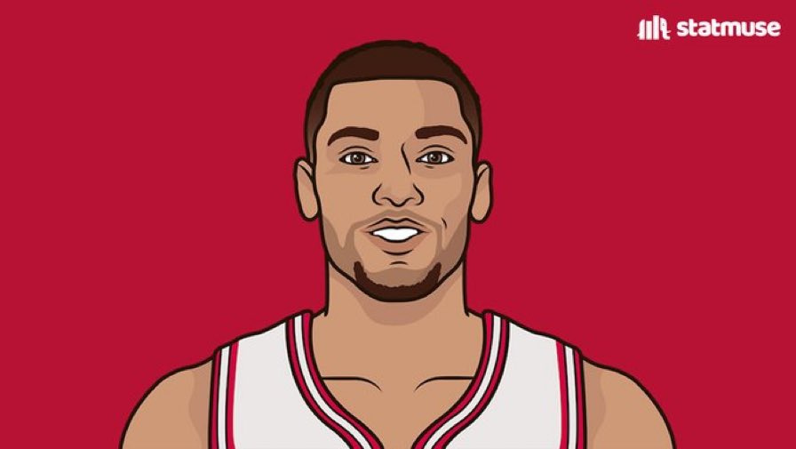 statmuse's tweet image. Zach LaVine last 9 games:

33.6 PPG
5.9 RPG
4.7 APG
4.2 3PG
54/53/80%
6-3 record

The Bulls are now in the playoff picture in the East.