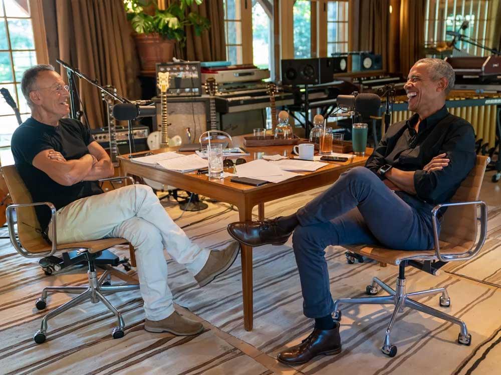 Barack Obama and Bruce Springsteen team up for new Spotify podcast